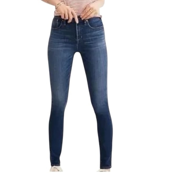 - 🆕MADEWELL 9” mid rise skinny dk blue denim! - Picture 1 of 11